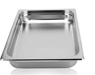 Shoppers Hub PNQ SS 1/1 GN PAN (53 x 32.5cm) for Ideal Heavy Duty Use in Hotels, Caterings, Buffets, Restaurants and Other Commercial Places (PAN Depth Size: 10.0cm)