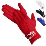 EVO Winter Thermal Inner Gloves Golf Skiing Cycling Motorbike walking Baselayer (Red, Small)