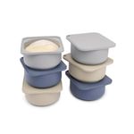 babadoh Pizza Making Accessories | Pizza Dough Proofing Containers with Lids | Stackable Dough Trays | The Perfect Pizza (Multi Blue, Original (make 12" Pizzas))