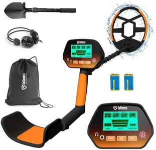 Metal Detector for Adults & Kids, GoGonova Kids Metal Detector, Waterproof Metal Detectors with High Accuracy Lightweight 8" Search Coil, All Metal & Disc Modes for Junior & Youth Gold Detector