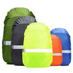 Frelaxy Hi-Visibility Backpack Rain Cover with Reflective Strip 100% Waterproof Ultralight Backpack Cover, Storage Pouch, Anti-Slip Cross Buckle Strap, for Hiking, Camping, Biking, Outdoor, Traveling