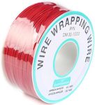 JESSINIE Red Electronic Wire - DM-30-1000, 30 AWG Single Core, Tinned Copper Solid Cable, 250M, P/N PCB