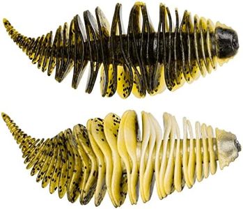 THKFISH Esche Siliconiche Spinning per Trota Spigola Walleye Esca per Branchie di Vermi a Soffietto 80mm-6 Pezzi color2#