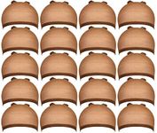 Teenitor 20 Pcs Nylon Wig Caps, Brown Elastic Stocking Wigs Cap Unisex Stretchy Nylon Close End Hair Wig Caps for Men Women