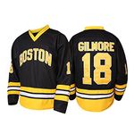 Happy Gilmore 18 Boston Adam Sandler 1996 Movie Ice Hockey Jersey Mens S-XXXL Stitched, Black, XX-Large