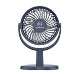 Quietest Desk USB Fan with 4 Settings, Small but Mighty, Portable Mini Cooling Fan for Office, Sleek Design, 310 Degree Rotation, Easy to Use and Clean, Detachable