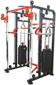 Gym24 Functional Trainer with Smith Machine – All-in-One Home Gym Machine | Chest, Bicep, Tricep,Back Workout | Ultimate Strength Training | PVC