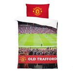 FOCO Manchester United FC STADIUM FOOTBALL PREMIER LEAGUE CHAMPIONSHIP DIGITIAL PRINT SINGLE DUVET BEDSPREAD BEDROOM QUILT COVER