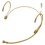 J K MIC-J 069 Earhook Headworn Headset Microphone For Audio Technica Wireless Bodypack Transmitter - Hirose 4Pin Plug