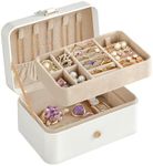 SONGMICS Jewelry Box, 2-Layer Jewel