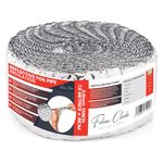 Pipe Lagging Foil Insulation Wrap 7.5m x 80mm - Thermal Energy Saving for Internal or External Pipe and Duct Insulation