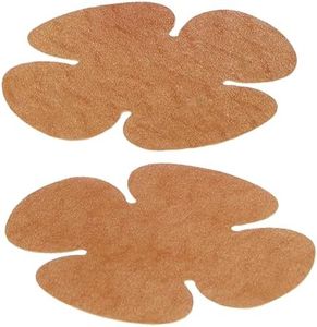 Hollywood Fashion Secrets Gentle No-Show, Hypoallergenic Reusable Concealers Dark Shade, (4 pairs/pack), 2-Pack
