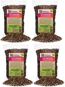 Premium Organic Seed Starter Soil - 20 Quart - All-Purpose Organic Potting Soil for Happy Seedlings and Plants by Gardenera (4 Bags of 5 Quarts)