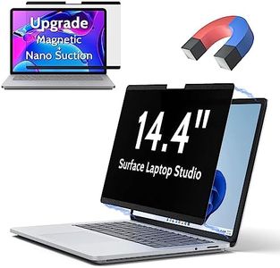 Peslv Magnetic Privacy Screen for Microsoft Surface Laptop Studio 2/1 14.4-Inch, Removable Anti Blue Light Glare Filter, Black Security Private Spy Block Protector