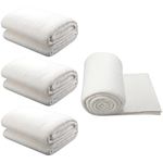 3 Pcs Natural Cotton Quilt Batting Heat Resistant Batting Warm White Cotton Batting Lightweight Batting for Potholders Quilting Fabric Sewing Crafts Wearable Arts Place Mat (45 x 60 Inch)