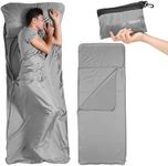 Skywin Sleeping Bag Liners for Airport - 6.89 x 2.30 Feet Sleeping Bag Liner Fleece, Travel Sheet Sleep Sack Airport Liner - Ultralight Sleeping Bag Liner, Cold Weather Sleeping Bag Sheet