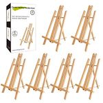 CONDA 6 Pack 16" Tabletop Display Easel, Portable A-Frame Tripod Display Easel for Painting Party & Displaying Canvases, Photos, Display Tripod Holder Stand for Students Kids Beginners