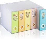 AhfuLife CD Storage Box, Large DVD Storage Boxes - Colorful Space-saving Album CD or DVD Storage Organiser Holds Up to 120 Disks, DVD Holder Case for Car Office Home Gifts