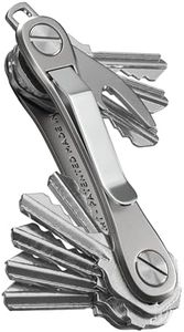 KeySmart Rugged - Multi-Tool Key Holder with Bottle Opener and Pocket Clip (up to 14 Keys, Titanium)