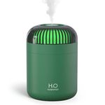 Jianyana Humidifier, 500ML Cool Mist Humidifier Portable Air Humidifier for Bedroom Personal Travel USB Soft Night Light,2 Mist Modes and Auto Shut-Off, Super Quite for Car Office Bedroom Travel