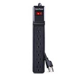 CyberPower CSB604 Surge Protector 6-Outlets 4-Ft Cord 900 Joules