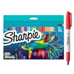 Sharpie Permanent Marker Set | Limited Edition Colour Assortment | Fine Point | 18 Count Marker Pens | Back to School Set