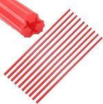 Merriway BH02063 Cut to Fit Hardwall Concrete Anchor, 300mm (12 inch) for 6-8 Screws Drill Size 6 PVC Wallplug 300 mm (Pack of 10), Red, Set of 10 Pieces