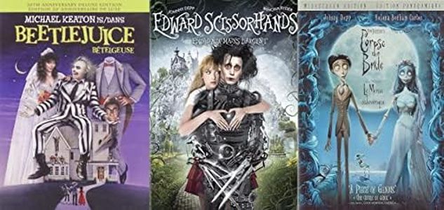 3 Movies Pack : Beetlejuice / Edward Scissorhands 25th Anniversary / Tim Burton's Corpse Bride [DVD]