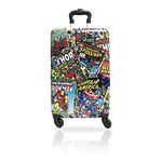 Fast Forward Marvel Comic Heroes Hard-Sided Tween Spinner Luggage 20 Inches Carry-On Travel Trolley Rolling Suitcase for Kids