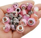 50pcs Assorted Pink Resin Imitation