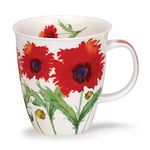 Dunoon Nevis Fine Bone China Mug - Flora Poppy