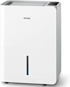 Max 25L, luftentfeuchter elektrisch, Raumgröße ca.200m³(50m²), AEOCKY Smart Luftentfeuchter mit Ablaufschlauch, Geeignet für Keller, Waschküche, Schlafzimmer, Badezimmer