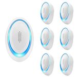 K&J Ultrasonic Pest Repeller 6 Packs, 2024 Newest Electronic Powerful Mouse Repellent plug in Pest Control - Ideal for Mosquito, Spider, Mice, Ant, Insects, Roaches, Rodent,Fly