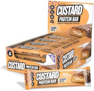 Muscle Nation Caramel Toffee Custard Protein Bars 12 x 60g