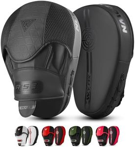 WYOX Curved Boxing Punch Mitts – Boxing Pads Training Set, Punching Mitts for Adults, Kickboxing Pads, Muay Thai Pads, Karate Pads, MMA Training Equipment, Martial Arts Focus Pads