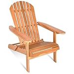 Tangkula Folding Adirondack Chair, 