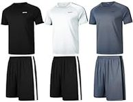 RPOVIG Shirts Shorts Workout Set:Me