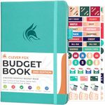 Clever Fox Budget Book 2.0 – Financial Planner Organizer & Expense Tracker Notebook. Money Planner for Monthly Budgeting and Personal Finance. Colored Edition, Compact Size (5.3" x 7.7") – Turquoise