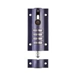 Squire Combi Bolt Door Lock (COMBI4) - 4 Wheel Combination Locking Bolt - Weatherproof Die Cast Body - Tamper Proof Slide Bolt - High Security Gate Lock for Home & Garages (Navy Blue, 120 mm)