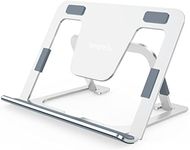 Yangkelly Tablet Stand Foldable and Adjustable, Aluminum Alloy Desktop Holder Drawing Stands Dock for iPad 7 to 12.9, Foldable Mobile Phones, Surfaces etc (Silver)