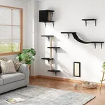 COZIVVOVV 5 Pcs Wall-Mounted Cat Cl