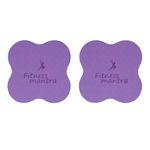 Fitness Mantra® 20mm Anti Slip Yoga Cushion Pad| Super Soft Quality| knee & Elbow Pad| Joint Protection Pad| Size 8 x 8 inches| Pack of 2 Pc.| Color Purple|