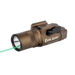 OLIGHT Baldr Pro R 1350 Lumens Rechargeable Tactical Flashlight, Magnetic USB Flashlight with Green Beam and White LED Combo, Ultra Bright Rail-Mounted Flashlight Compatible with 1913 or GL Rail (DT）