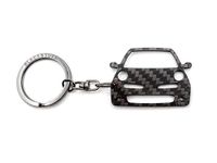 BlackStuff Carbon Fiber Keychain Keyring Ring Holder Compatible with Micra K12 2002-2010 BS-650