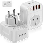 HEYMIX AU to EU Travel Adapter, 2-P