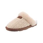 Bearpaw Women's Effie Open Back Slippers, White (Linen 379), 4 UK