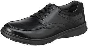 Clarks Men’s Cotrell Edge Casual Shoe, Black Oily Leather, UK 11/US 12