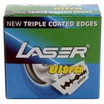 Laser Shaving 50 LASER Ultra Double Edge Safety Razor Blades with Triple Coated Edges!