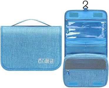 Borsa da Toilette da Viaggio - Appeso Toiletry Organizer Travel Trousse per Donne e Uomini, Borse per Cosmetici con Zip, Beauty Case da Viaggio da per viaggio/all'aperto (Blu)