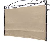 NINAT Canopy Sunwall 3M Sunshade Privacy Panel for Gazebos Tent Waterproof Sun Wall for Straight Leg Gazebos 2 Pack Sidewall Only (Canopy Frame Not Included) Beige Panel Wall